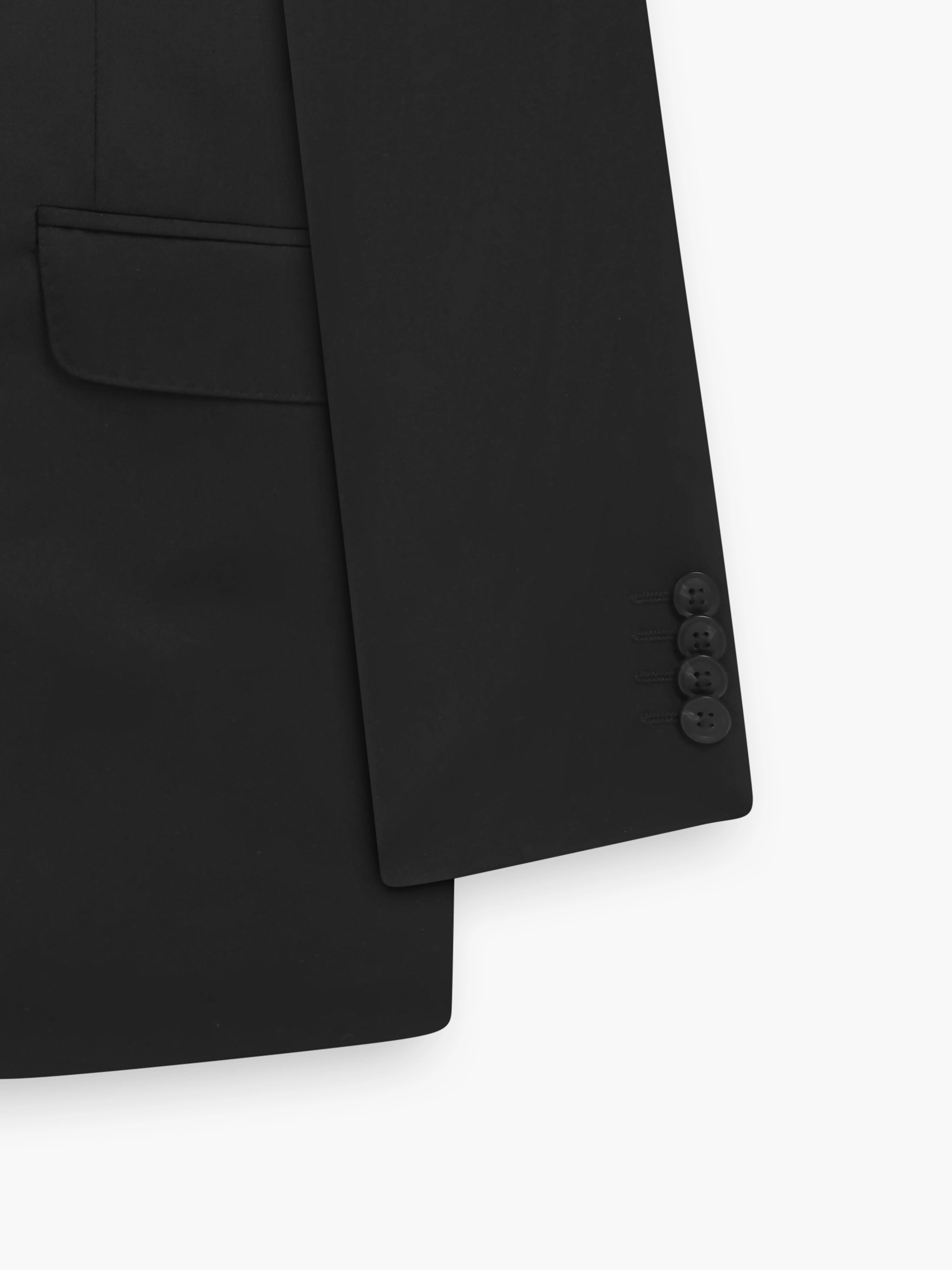 Sleek Black Wool Blazer A Modern Wardrobe Essential