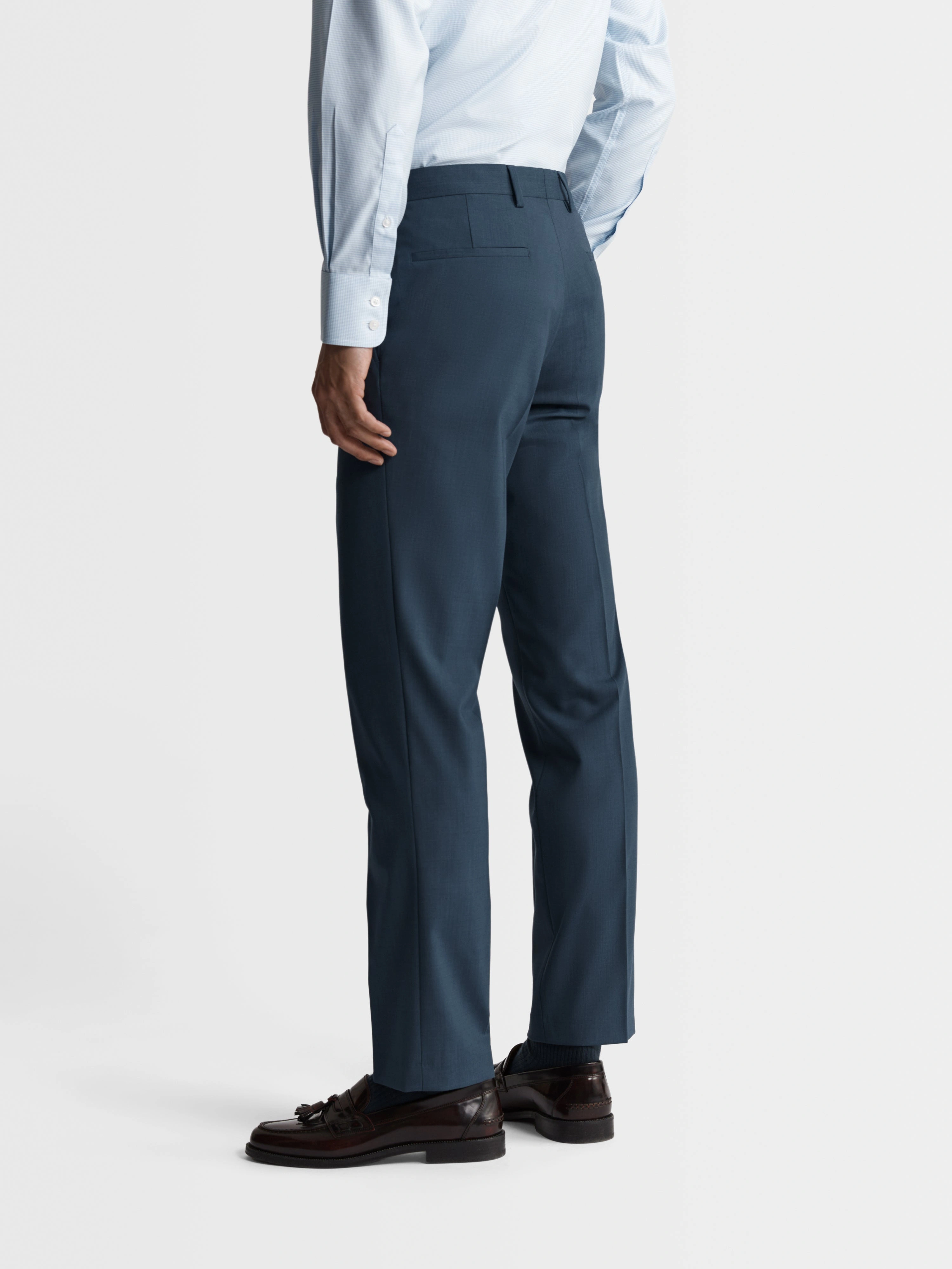 Adam Slim Wool Trousers: Effortless Style. Classic Cut. Your Perfect Fit.
